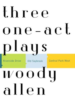 cover image of Three One-Act Plays